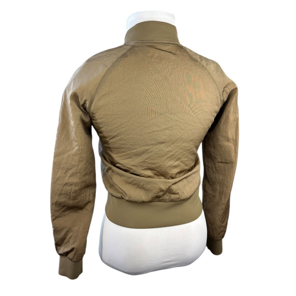 *Damaged/Flawed Lululemon Non-Stop Bomber Jacket Bold Beige Gold Zip Size 4 - Picture 14 of 16